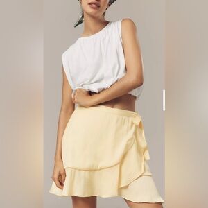 Maeve Ruffle Mini Skirt Size L